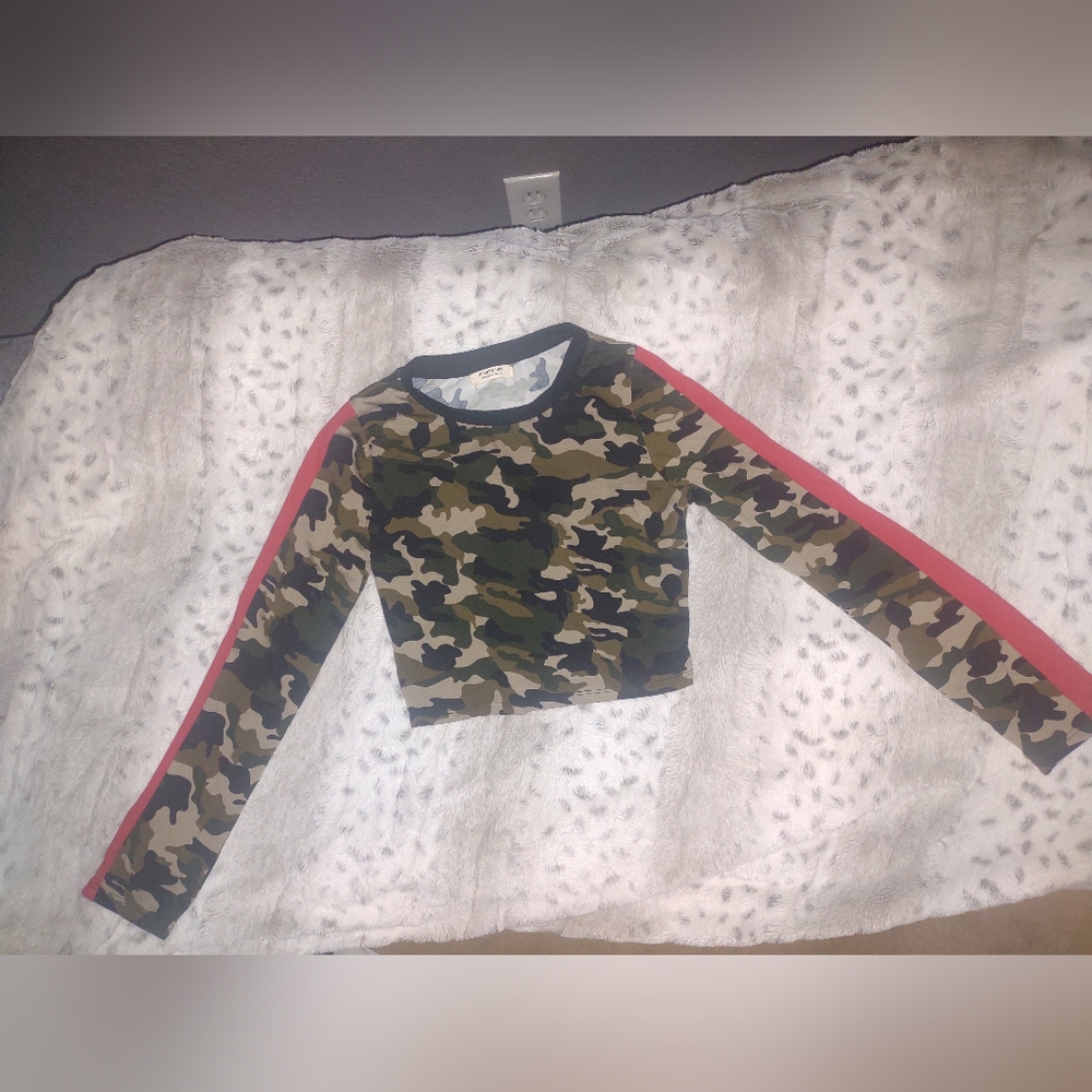 Camo Long Sleeve Top